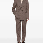 Completo doppiopetto in marrone chiaro Brunello Cucinelli - uomo 