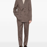 Completo doppiopetto in marrone chiaro Brunello Cucinelli - uomo 
