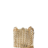 Borsa mini 1969 nano in oro Rabanne - donna 