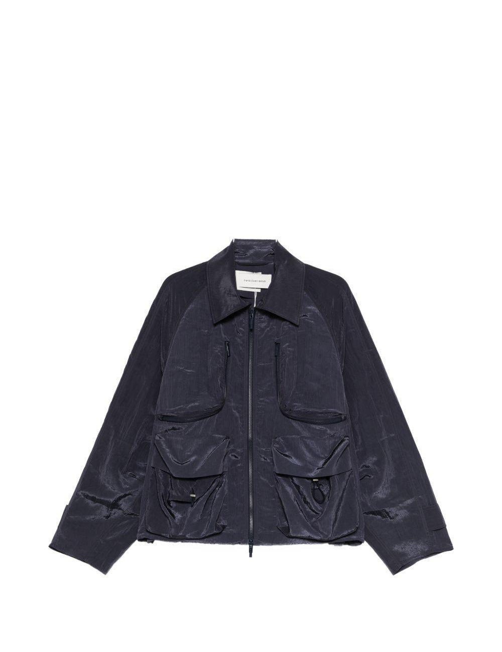 Giacca bomber cargo in blu Feng Chen Wang - uomo 