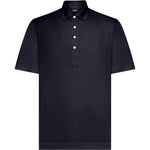 Polo con bottoni in blu Zegna - uomo 