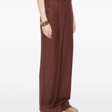 Pantaloni plissé in marrone Brunello cucinelli - uomo 