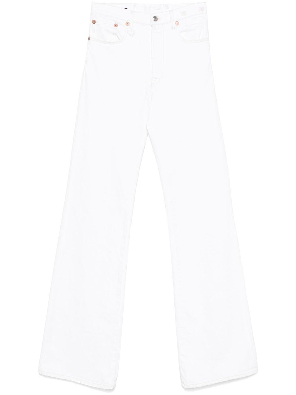 Jeansa gamba dritta in bianco R13 - donna 