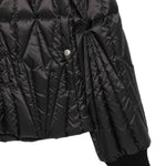 Giacca trapuntata geocamo in nero Rick Owens x Moncler - unisex<BR/> 