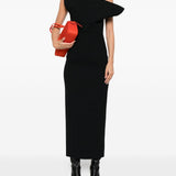 Abito senza spalline cato in nero Khaite - donna 