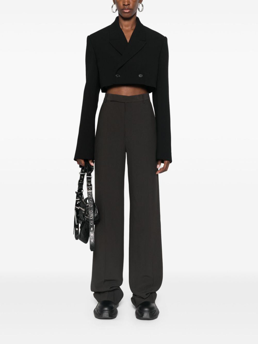 Pantaloni sartoriali a gamba dritta in grigio Rick Owens - donna 