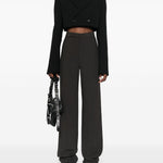 Pantaloni sartoriali a gamba dritta in grigio Rick Owens - donna 
