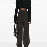 Pantaloni sartoriali a gamba dritta in grigio Rick Owens - donna 