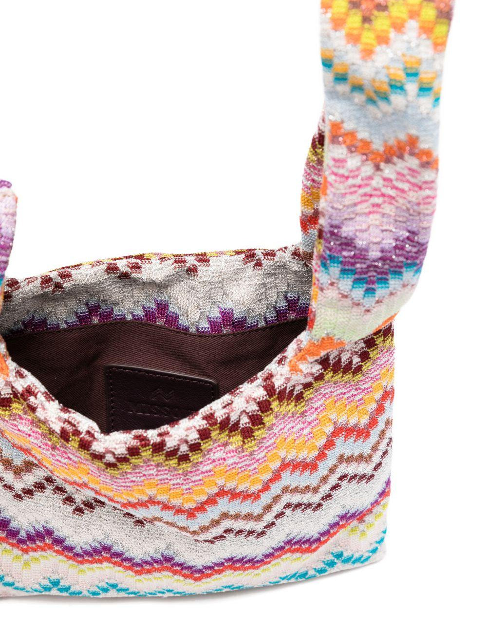 Borsa con motivo a zig-zag e dettaglio a nodo multicolore Missoni - donna 