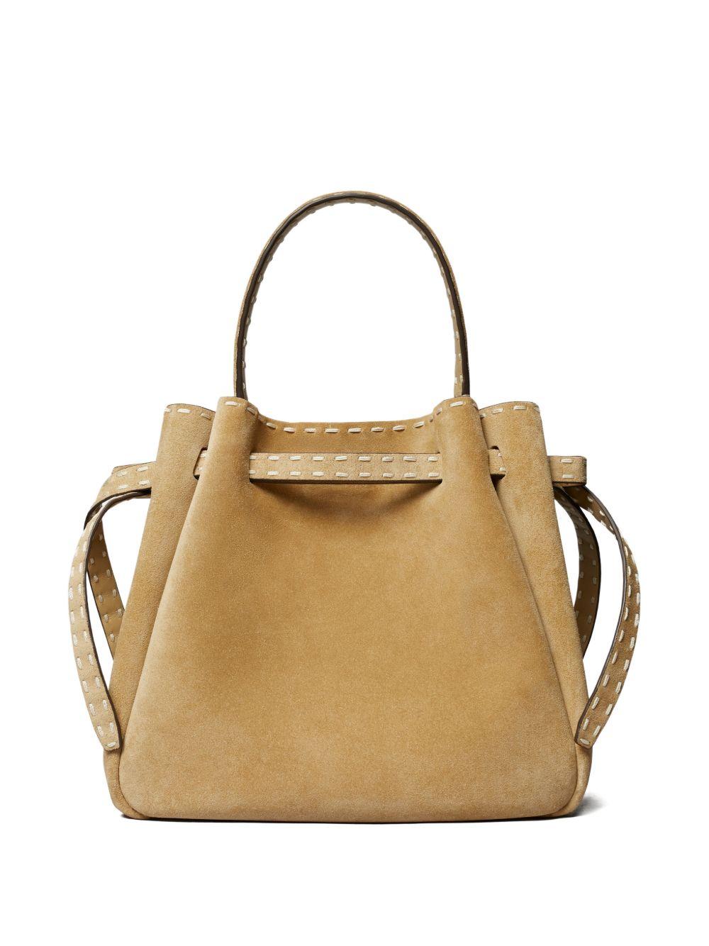 Borsa a mano Romy in beige Tory Burch - donna 