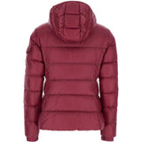 Piumino con cappuccio glesse in bordeaux Moncler - donna 