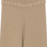 Pantaloni in maglia beige Aya Muse - donna 