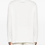 T-shirt a maniche lunghe con stampa in bianco Oamc peacemaker - uomo 