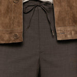 Pantaloni con coulisse covents in marrone Briglia 1949 - uomo 