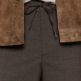 Pantaloni con coulisse covents in marrone Briglia 1949 - uomo 