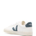 Sneakers basse campo in bianco e blu - VEJA uomo 
