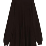 Mini abito a maniche lunghe in marrone Rotate sunday - donna 