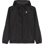 K-Way con cappuccio e logo in nero Comme des garcons play x k-way - unisex 