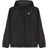 K-Way con cappuccio e logo in nero Comme des garcons play x k-way - unisex 