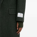 Cappotto in lana in verde Victoria beckham - donna 