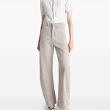 Jeans gamba ampia in beige e grigio LEMAIRE  - donna 