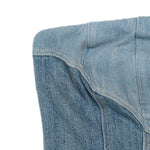 Top denim con zip in blu Levi's blue tab - donna 