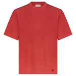 T-shirt girocollo Telanto Lds con ricamo logo in rosso Loulou de saison - donna 
