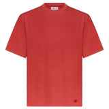 T-shirt girocollo Telanto Lds con ricamo logo in rosso Loulou de saison - donna 