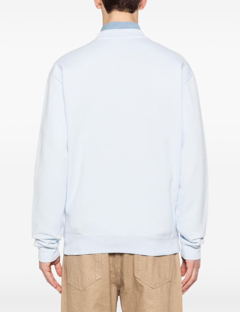 Felpa con logo in azzurro Jacquemus - uomo 