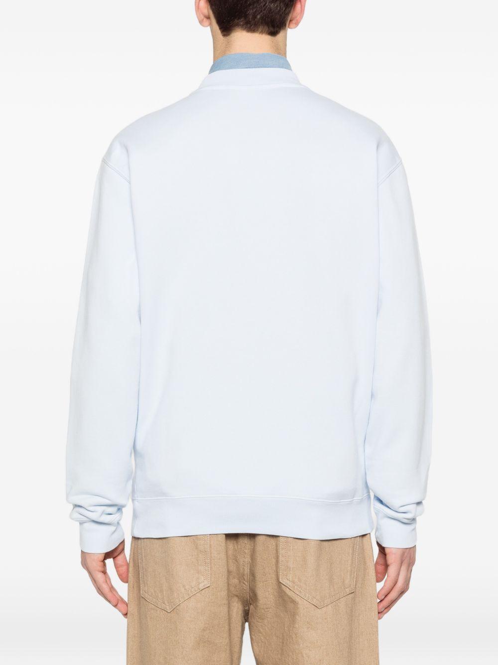 Felpa con logo in azzurro Jacquemus - uomo 