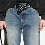 Jeans dritti in cotone in blu R13 - donna 