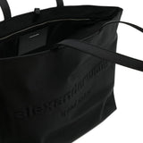 Borsa a spalla Punch con logo goffrato in nero Alexander Wang - donna 