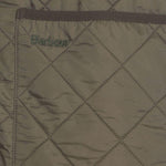 Gilet trapuntato con zip in verde Barbour - uomo 