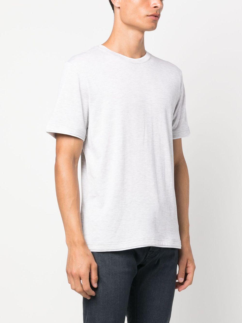 T-shirt a doppio strato in grigio Eleventy - uomo 