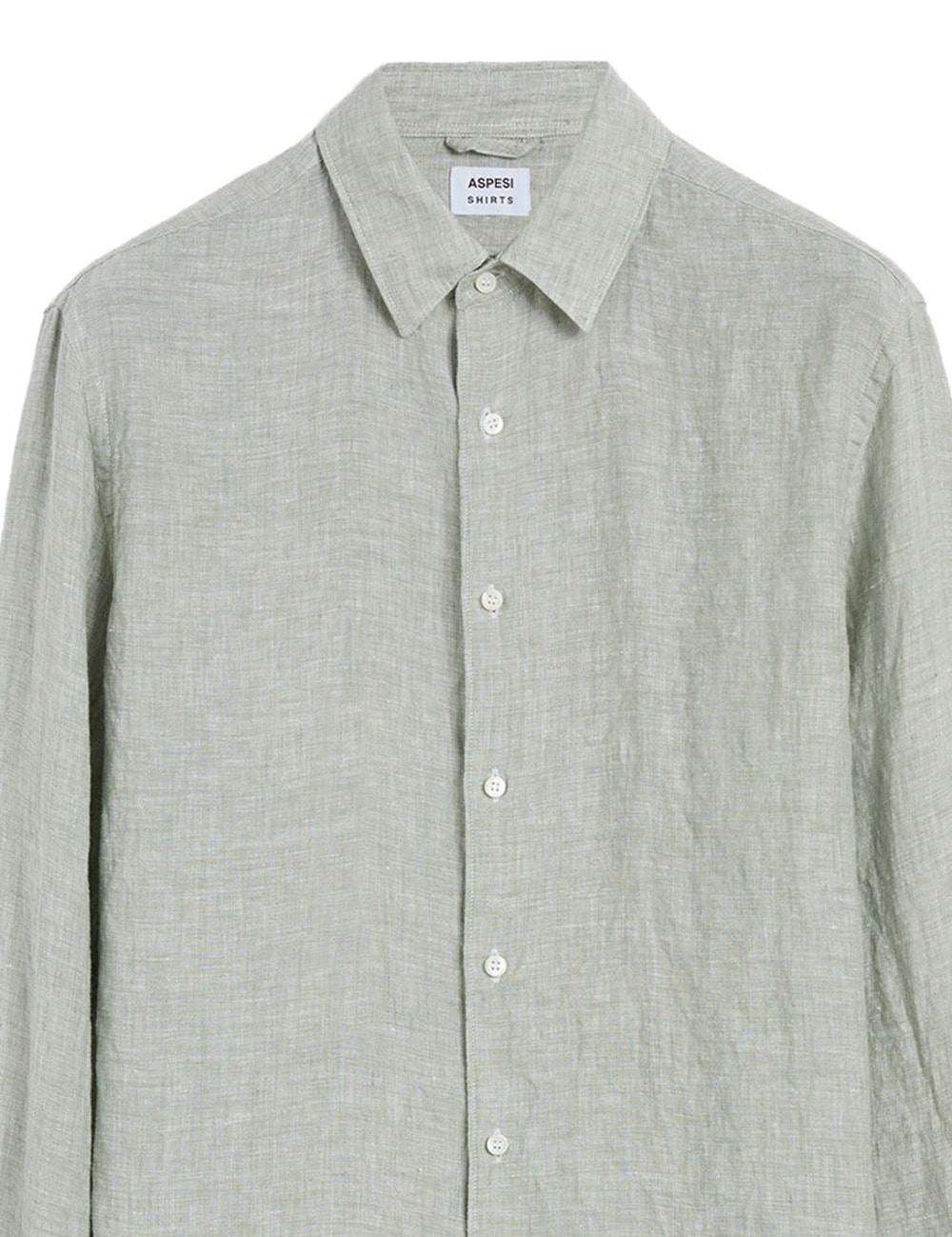 Camicia con bottoni in verde Aspesi - uomo 