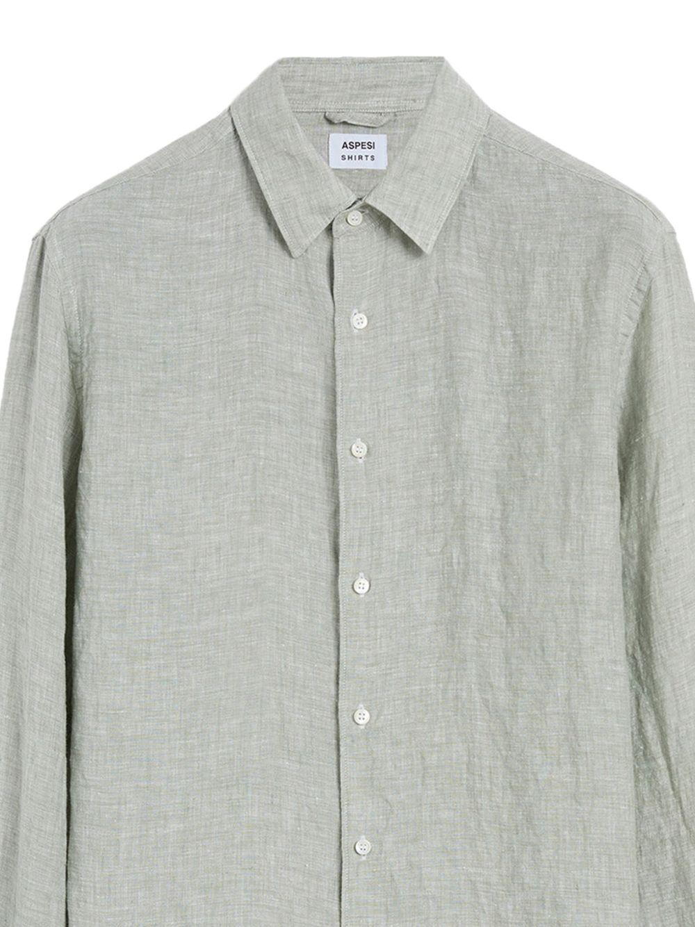 Camicia con bottoni in verde Aspesi - uomo 