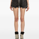 Shorts con coulisse fog in nero Rick owens drkshdw - donna 