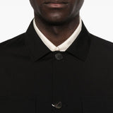 Giacca-camicia con bottoni in nero Grayed - uomo 