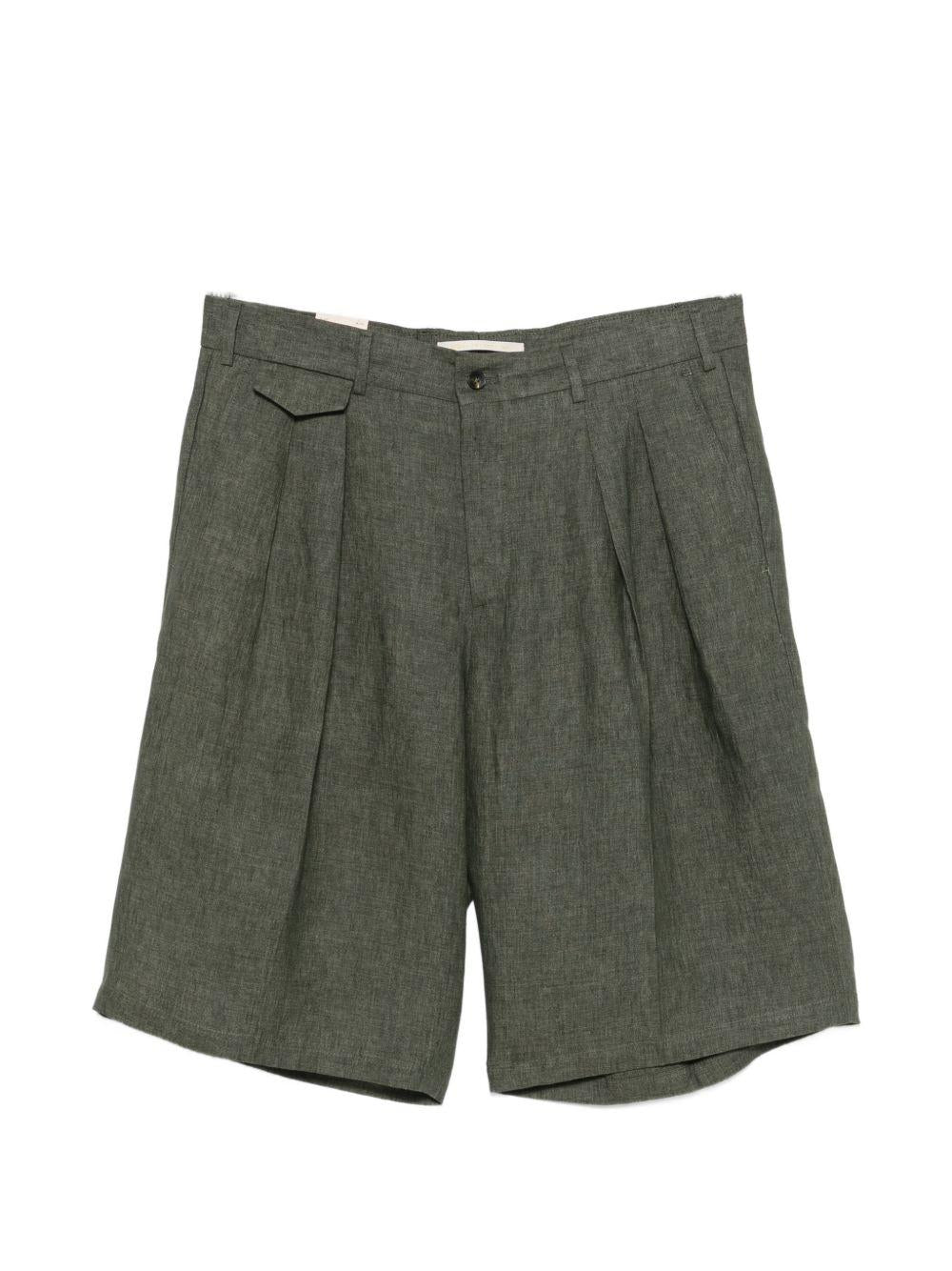 Pantaloncini con dettagli a pieghe in grigio Briglia 1949 - uomo 