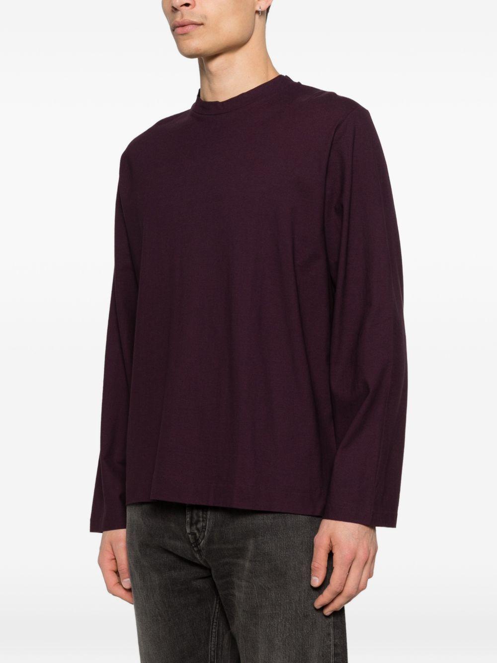 T-shirt a coste in viola Our legacy - uomo 