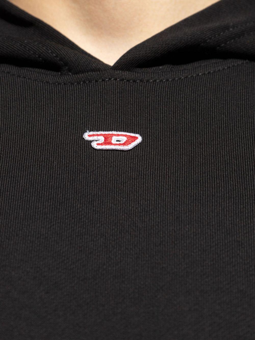 Felpa s-boxt-hood-d in nero Diesel - uomo 