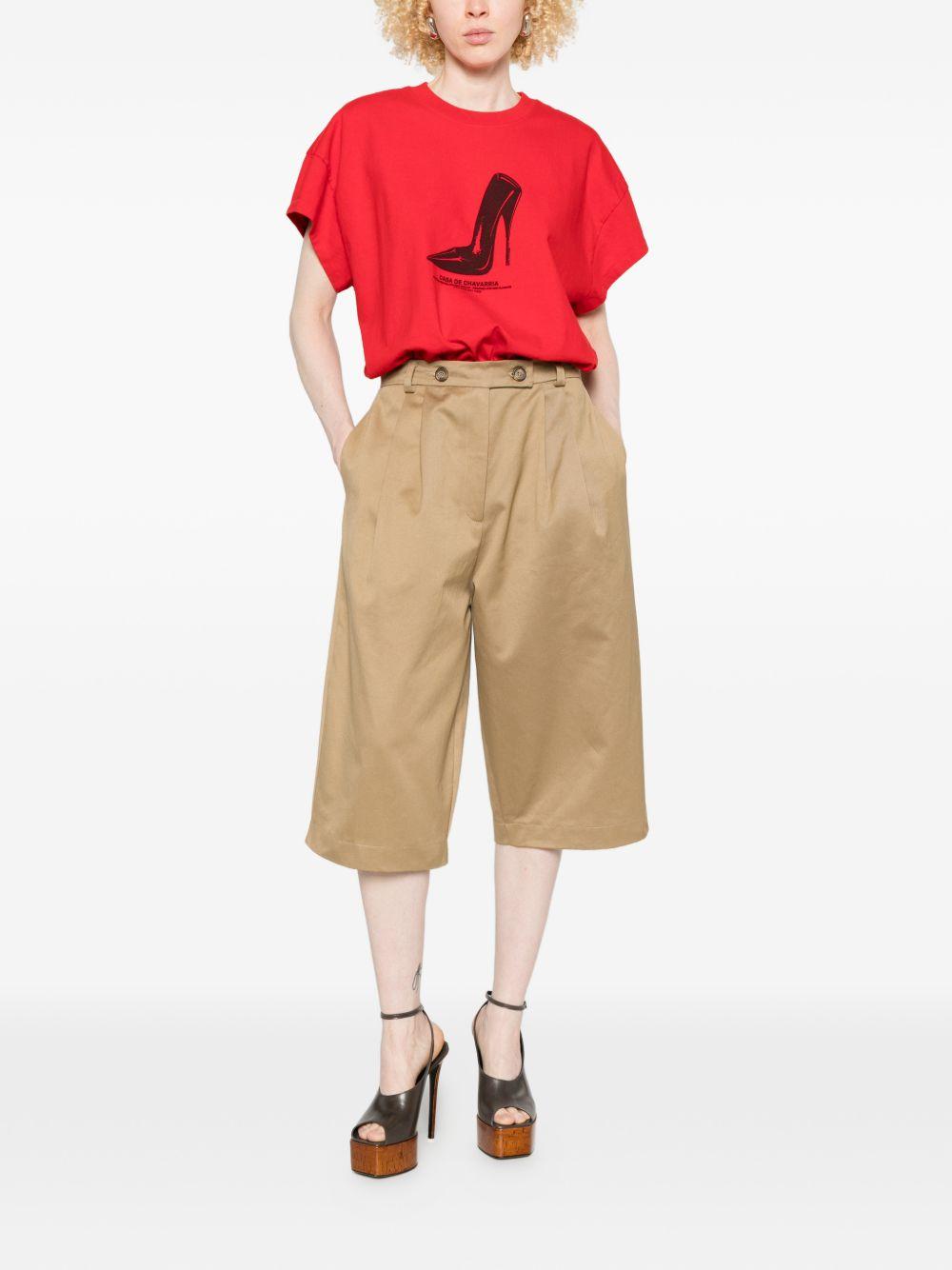 Body con stampa logo in rosso Willy chavarria - donna 