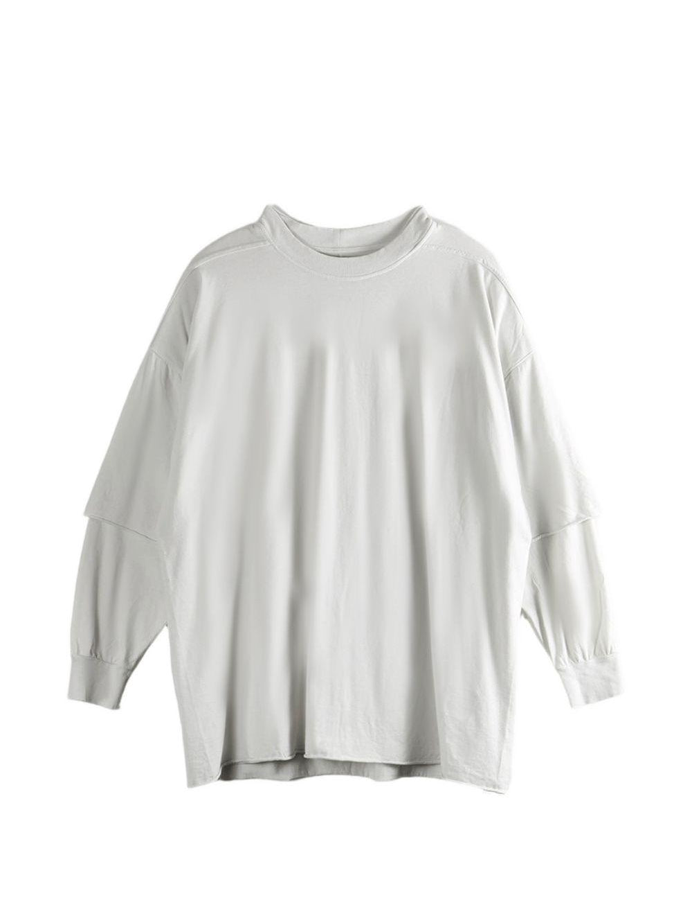T-shirt a maniche lunghe tommy  in bianco Rick owens drkshdw - uomo 