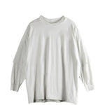 T-shirt a maniche lunghe tommy  in bianco Rick owens drkshdw - uomo 