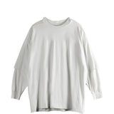 T-shirt a maniche lunghe tommy  in bianco Rick owens drkshdw - uomo 