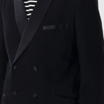 Blazer doppiopetto in nero Junya Watanabe - uomo 