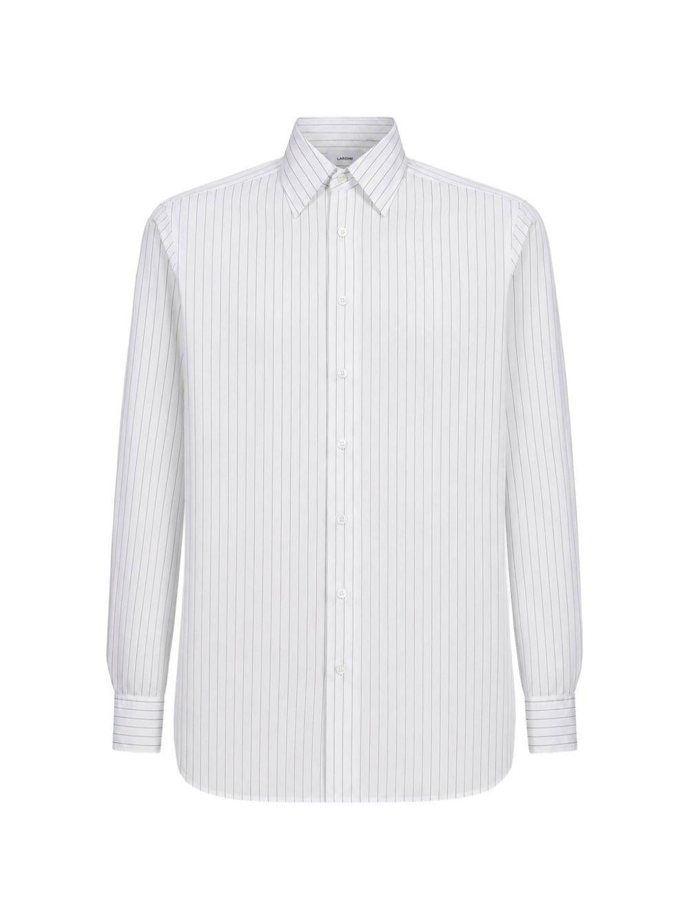 Camicia a righe in bianco 