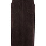 Gonna con cintura in marrone Self-Portrait - donna 