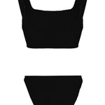 Bikini a coste xandra in nero Hunza G - donna 