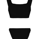 Bikini a coste xandra in nero Hunza G - donna 